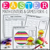 Easter Math Games and Centers for Kindergarten and First Grade