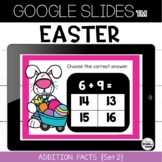 Easter Math Google Slides™ Addition Facts Practice Set 2 G