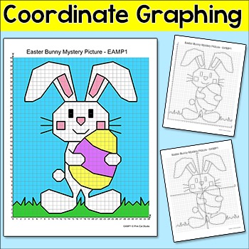 Preview of Easter Math Coordinate Graphing Picture - Plotting Ordered Pairs Activity