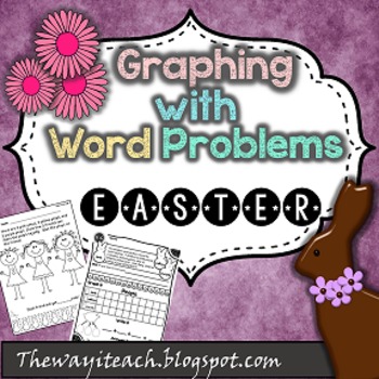 Preview of Easter Math: Graphing with Number Bonds and 2 and 3 Digit Addition