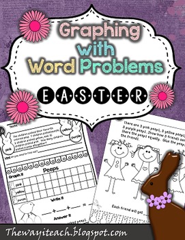 Preview of Easter Math: Graphing with Number Bonds Interactive Worksheets