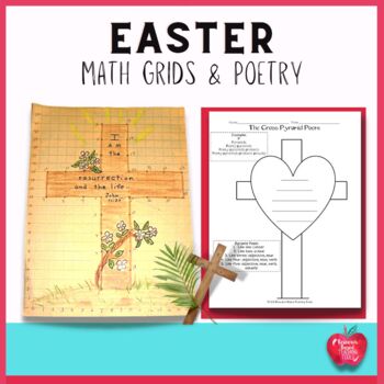 Preview of Easter Math Grids & Poetry Activities