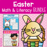 Easter Math & Literacy Bundle (Kindergarten Spring Activities)