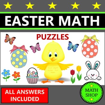 Preview of Easter Math Logic Puzzles Spring Math