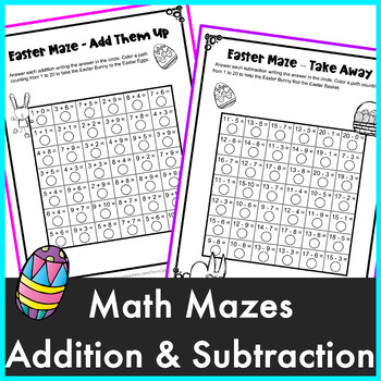 Easter Activities Easter Math Mazes Freebies By Games 4