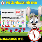 Easter Math Minute Mission Challenge #15 Task - Open Ended - FREE