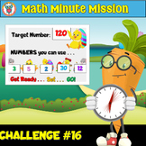 Easter Math Minute Mission Challenge #16 Task - Open Ended - FREE