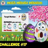 Easter Math Minute Mission Challenge #17 Task - Open Ended - FREE