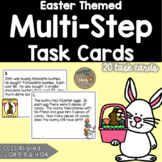 Easter Math: Multi-Step Word Problem Task Cards for Third 