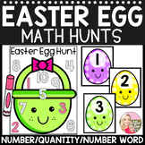 Easter Math - Number/Quantity/Word Hunt - Preschool,Pre-K,