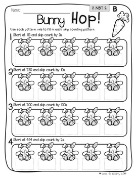Easter Math Printables - Differentiated for 2nd Grade | TpT