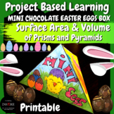 Easter Math Project Based Learning PBL Surface Area & Volu