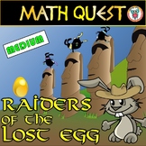 Easter Math Quest Activity: Raiders of The Lost Egg (MEDIU