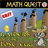 Easter Math Quest Activity: Raiders of The Lost Egg (EASY LEVEL)