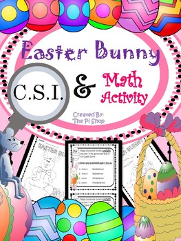 Preview of Easter Math Review C.S.I Activity {NO PREP}