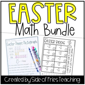 Preview of Easter Math Riddles and Graphs (Bundle)