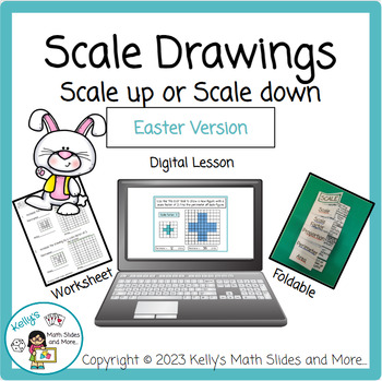 Preview of Easter Math - Scale Drawing Activity - Digital and Printable