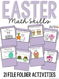 Easter Math Skills File Folder Tasks (19 Tasks Included)