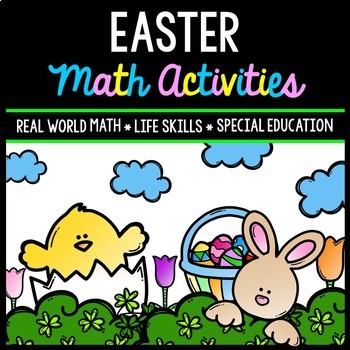 Preview of Easter Math - Special Education - Life Skills - Print & Go - Spring - Jelly Bean