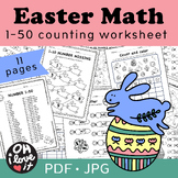 Easter Math - Counting number, Missing number Worksheet for FUN