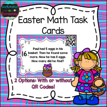 Preview of Easter Math Task Cards