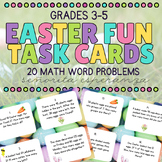 Easter Math Task Cards | Spring Math Word Problems | Grades 3–5 Math Centers