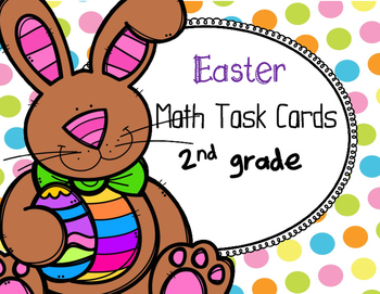Preview of Easter Math Word Problem Task Cards (2nd grade)