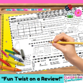Easter Math Worksheet Activity 4th Grade or 5th Grade Math Review