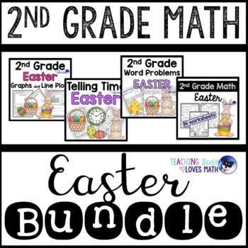Preview of Easter Math Worksheets 2nd Grade Bundle