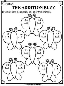 Easter Math Math Practice Addition Subtraction Multiplication Odd Even