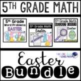 Easter Math Worksheets 5th Grade Bundle
