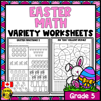 Preview of Easter Math Worksheets | Numbers to 1 000 000