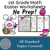 Easter Math Worksheets for 1st Grade