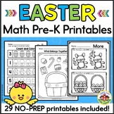 Easter Math Worksheets for Preschool