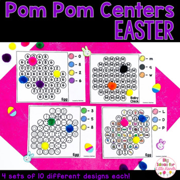 Preview of Easter Math and Literacy Center Activities