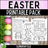 Easter Math and Literacy Printable Pack