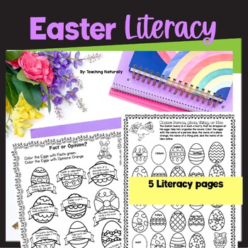 Easter Math and Literacy Printable Worksheets (2nd/3rd grade) | TpT