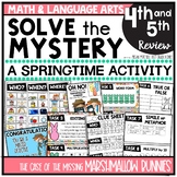 Easter Math and Reading Mystery Challenge Activity
