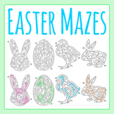 Easter Mazes - Bunny, Chick, Egg, Rabbit Animals & Solutio