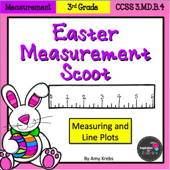 Preview of Easter Measurement and Line Plots Scoot