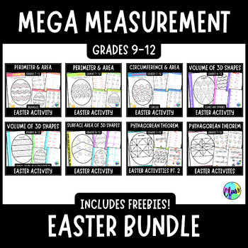 Preview of Easter | Mega Measurement Easter Bundle | Middle to High School Math 