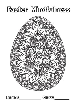 Preview of Easter Mindfulness Coloring Sheets