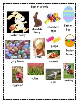 Easter Mini Word Wall Freebie by Teacher Meg | TPT