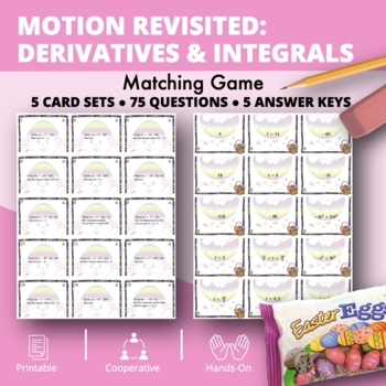 Preview of Easter: Motion Along a Line Revisited Matching Games