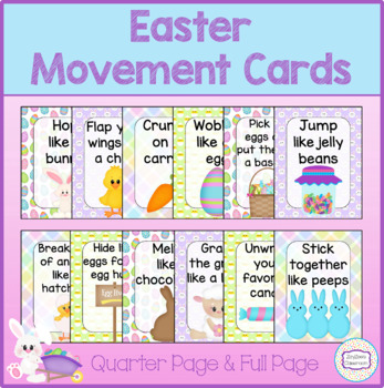 Preview of Easter Movement Cards