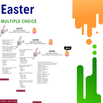 Preview of Easter Multiple-Choice Challenge: Test Your Holiday Knowledge!