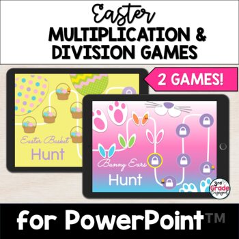 Preview of Easter Multiplication & Division Digital Games PowerPoint™ Bundle
