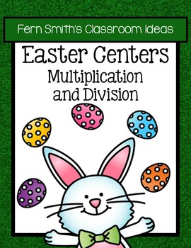 Preview of Easter Math Centers Multiplication and Division Bundle