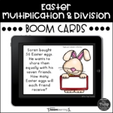 Easter Multiplication and Division Word Problems Boom Card