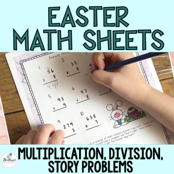 Preview of Easter Multiplication and Division Worksheets